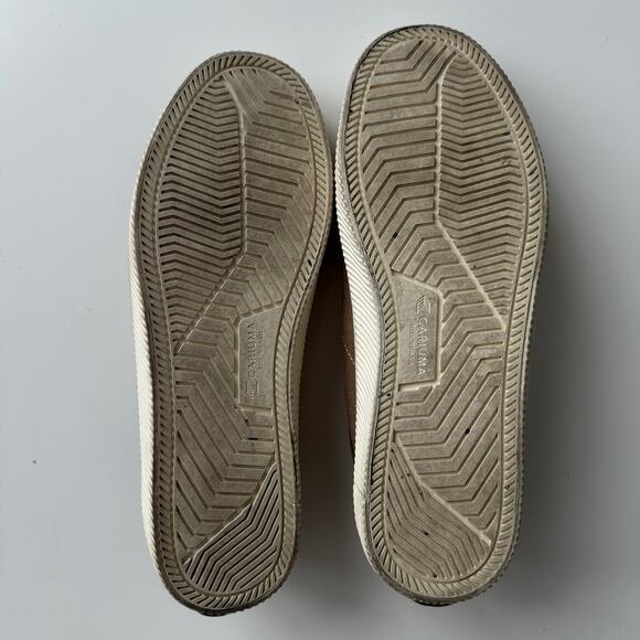 Cariuma Sand Contrast Stitch Organic Canvas Cork Footbed Sneaker W 9 M 7.5 - Picture 4 of 6